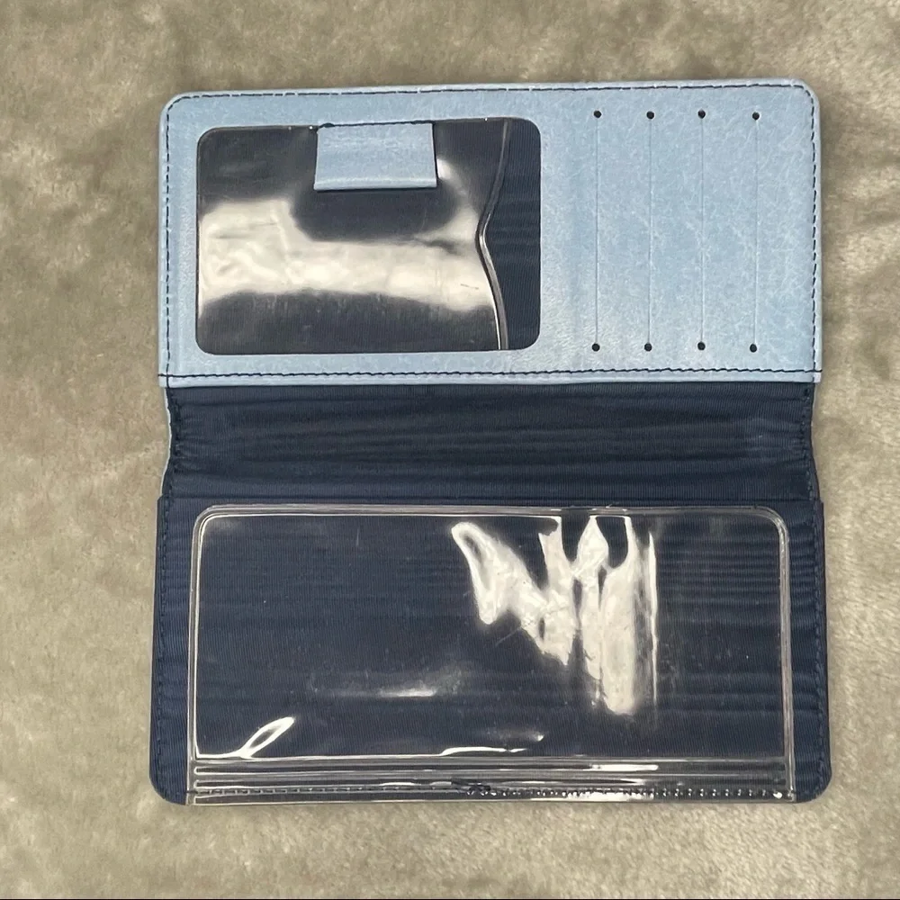 Tom and Jerry Light Blue Wallet Checkbook Credit Card Holder Turner Ent